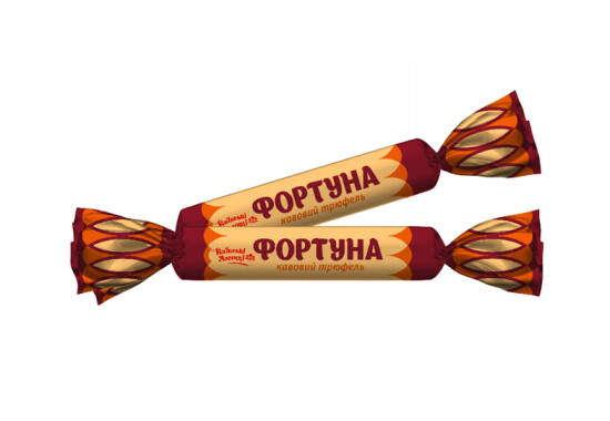Цукерка "Фортуна" зі смаком кавового трюфеля 1,7 кг / 206,88 грн за кг