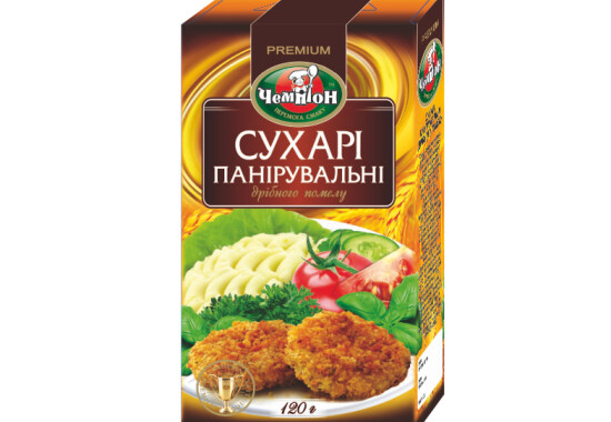 Сухарі панірувальні 120 г (коробка) 