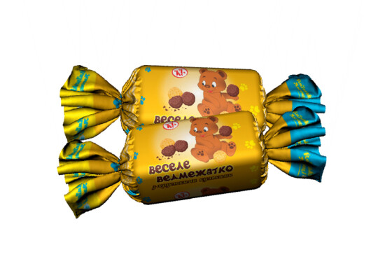 Цукерка "Веселе Ведмежатко" з хрусткими кульками 2,2 кг / 232,20 грн за кг
