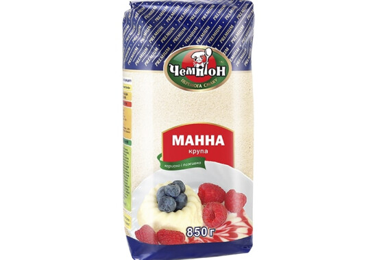 Манна крупа 850 г Premium ТМ "Чемпіон"