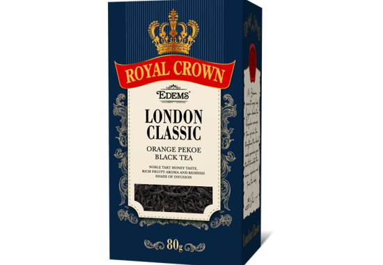 Чай "ROYAL CROWN" 80 г чорний листовий "LONDON CLASSIC"