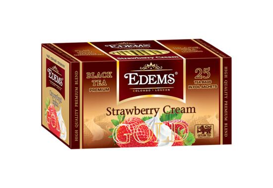 Чай "Еdems" 25 ф/п х 2 г чорний "Strawberry Cream" GOLD (конверт)