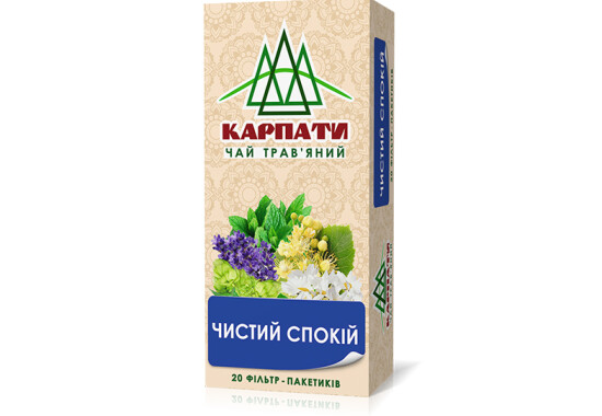 Чай "Карпати" 20 ф/п х 1,25 г трав'яний "Чистий спокій"