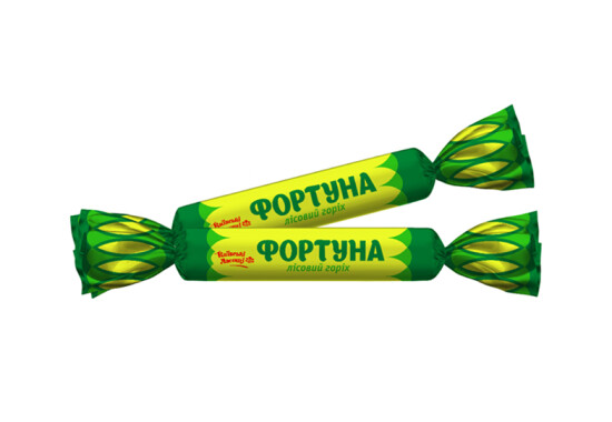 Цукерка "Фортуна" зі смаком лісового горіха 1,7 кг / 206,88 грн за кг