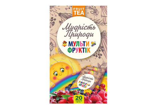ФЧ "Мультіфруктік. Вітамінки." ТМ "Мудрість природи" 20 ф/п х 2 г