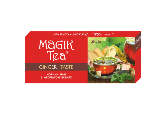 Чай "Мagik Tea" 25 ф/п х 2 г чорний "Ginger Taste"