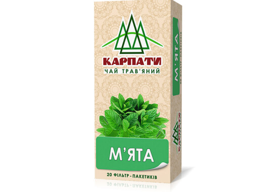 Чай "Карпати" 20 ф/п х 1,25 г трав'яний "М'ята"