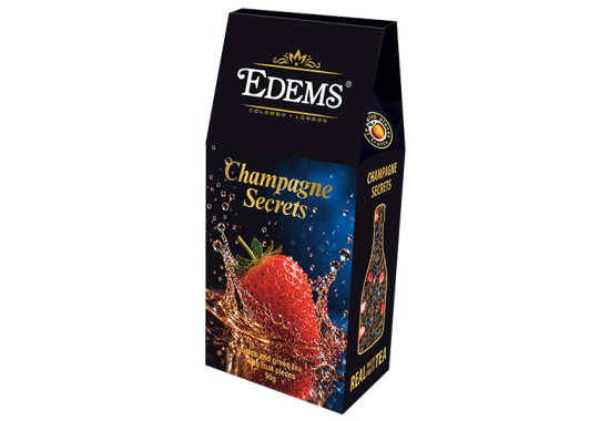 Чай "Еdems" 90г чорно-зелений з шматочками фруктів "Секрети шампанського"