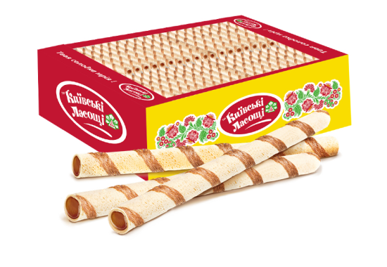 Tрубочка "Десертна" з начинкою зі смаком какао  2,3 кг / 153,72 грн за кг