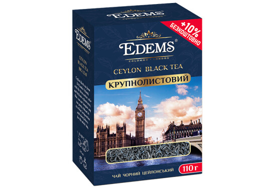 Чай "Еdems" 110 г чорний "Крупнолистовий"
