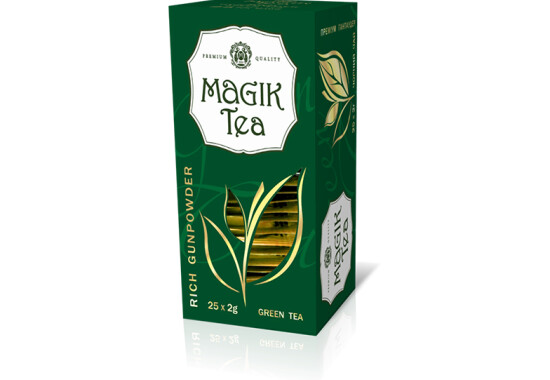 Чай "Мagik Tea" 25 ф/п х 2 г зелений "Преміум Ганпаудер" (конверт)