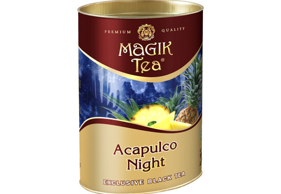 Чай "Мagik Tea" 100 г тубус чорний "Ніч Акапулько"