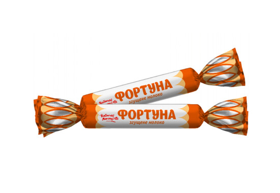 Цукерка "Фортуна" зі смаком згущеного молока 1,7 кг / 206,88 грн за кг