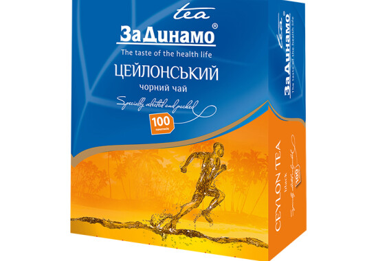 Чай "ЗаДинамо" 100 ф/п х 2 г чорний
