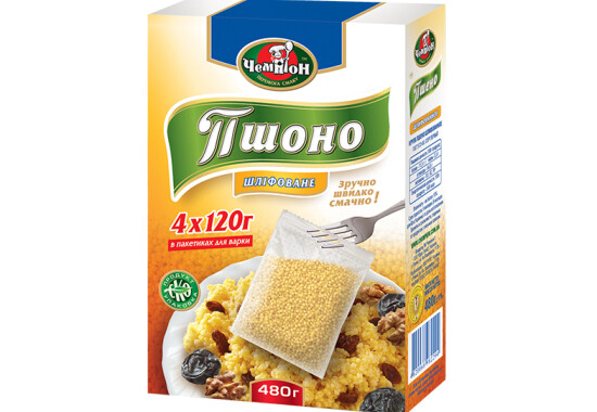 Пшоно 4 х 120 г  Premium ТМ "Чемпіон"