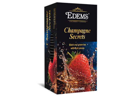 Чай "Еdems" 25ф/п*2г чорно-зелений "Секрети шампанського" (конверт)