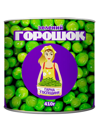 ТМ "Гарна Господиня" Зелений горошок 420 г ж/б фото 2