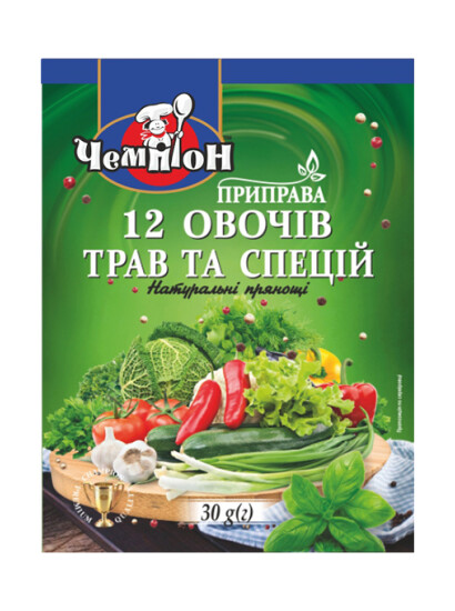 Приправа "12 овочів, трав та спецій" 30 г фото 2