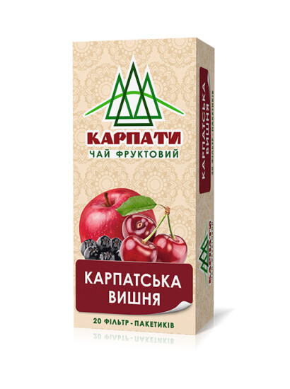 Чай "Карпати" 20 ф/п х 1,25 г фруктовий "Карпатська вишня" фото 2