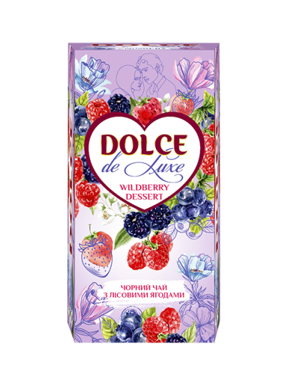 Чай "DOLCE de Luxe" 25 ф/п х 2 г чорний "Wildberry Dessert" (конверт) фото 2