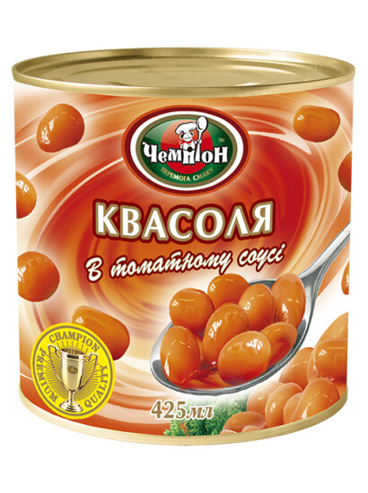 Квасоля у томатному соусі 425 мл ж/б ТМ "Чемпіон" фото 2
