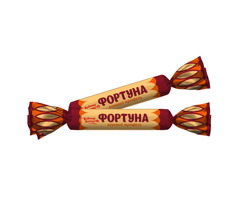 Цукерка "Фортуна" зі смаком кавового трюфеля 1,7 кг / 206,88 грн за кг