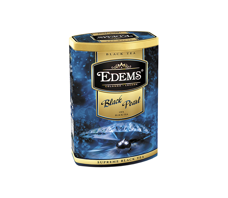 Чай "Еdems" 200 г ж/б чорний "Чорна перлина" крупнолистовий