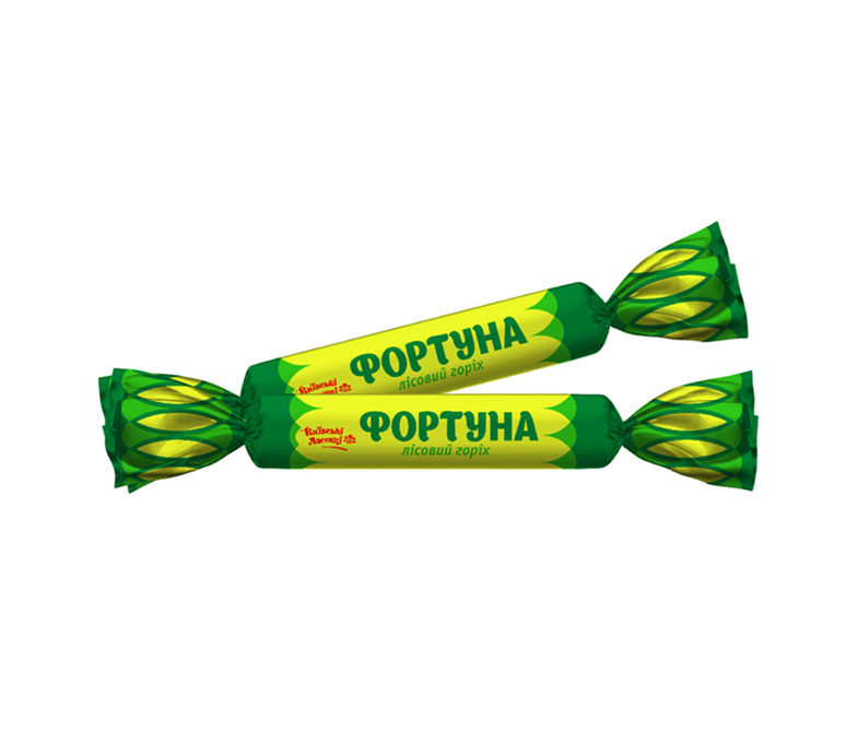 Цукерка "Фортуна" зі смаком лісового горіха 1,7 кг / 206,88 грн за кг