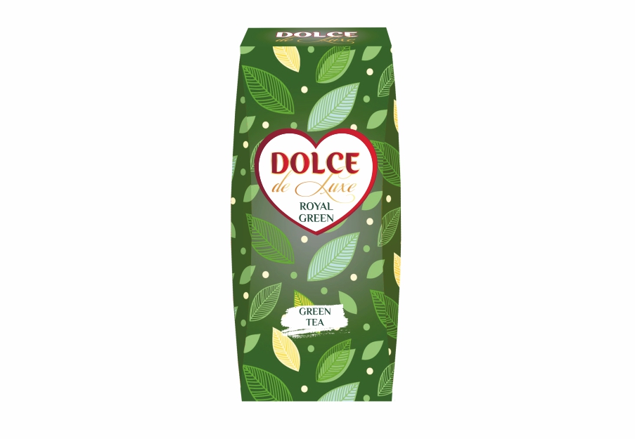 Чай "DOLCE de Luxe" 90 г зелений крупнолистовий "Royal Green"